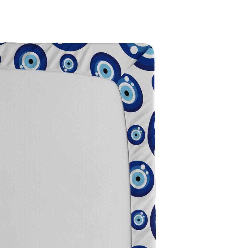 Ensemble de 2 draps-housse Ambesonne Evil Eye, Ensemble de draps pour lit très grand californien