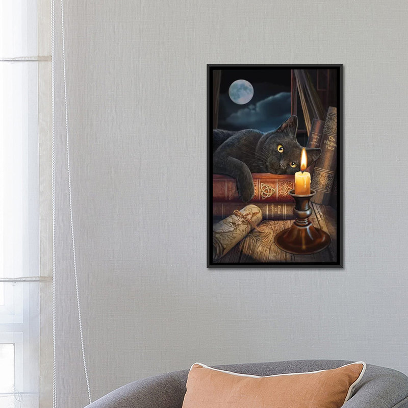 « the plieing hour », impression sur toile, H 26 po x l 18 po x P 1,5 po, Pas de tapis, Toile avec cadre noir