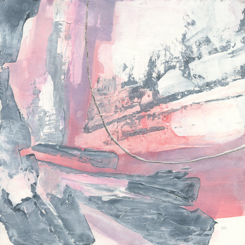 Whitewashed Blush I - Wrapped Canvas Painting, 122cm H x 122cm W x 3.8cm D