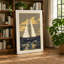 Sailboat in Motion Coastal - Wrapped Canvas-771162424-771162425