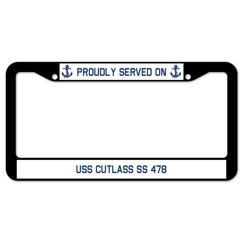 Fièrement servi sur un cadre de plaque USS CUTLASS SS 478