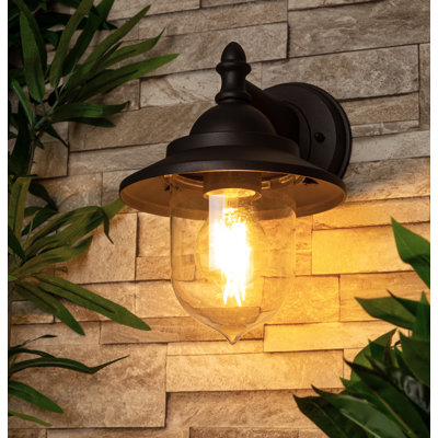 Willbridge Dark Grey 24.7cm H Outdoor Barn Light