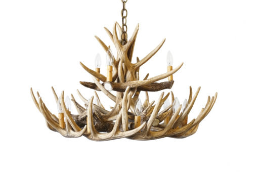 Lustre à plusieurs niveaux de style bougie 12 lumières Aveline
