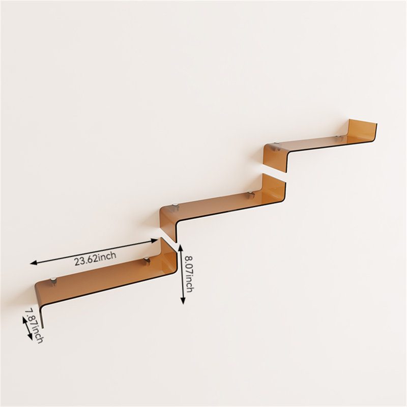 Carlvin Floating Shelf, Brown