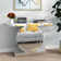 Rillamas 47.2" Mirrored Glass Console Table