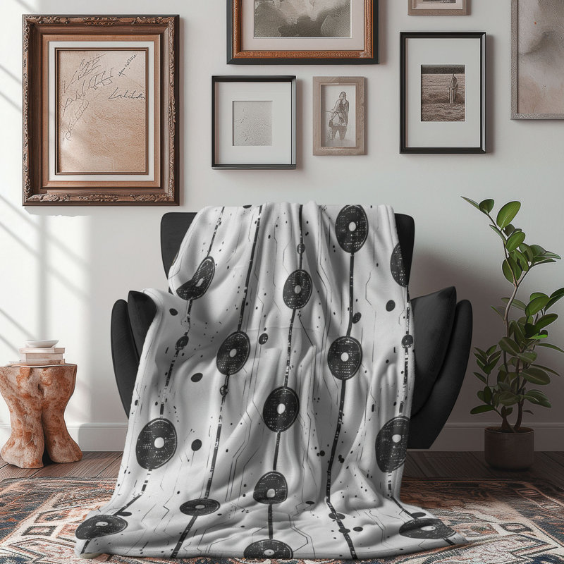 Code Pattern - 1 Piece Premium Blanket, Twin