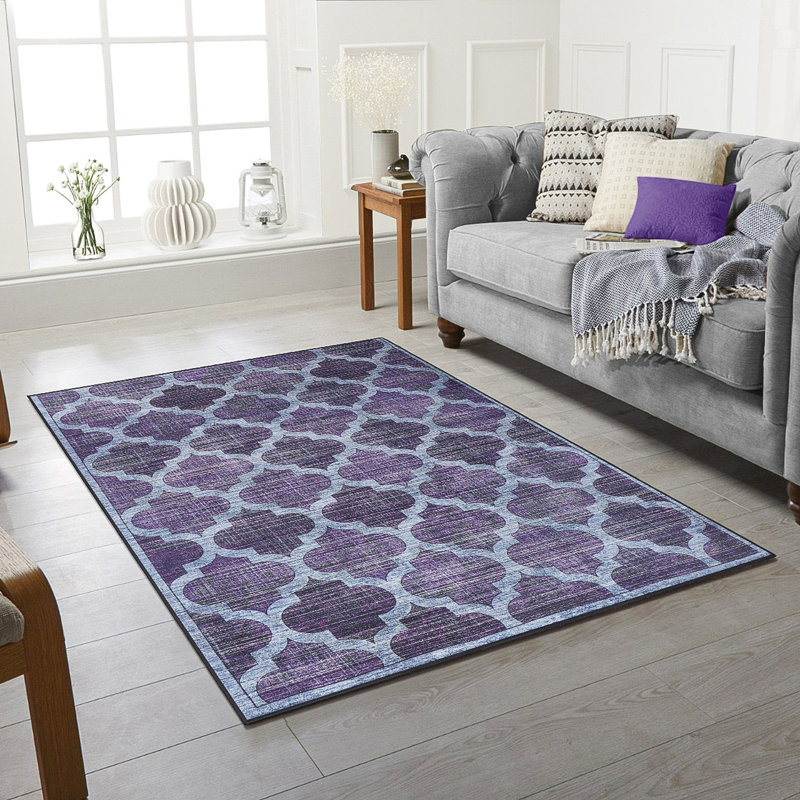 Haeli Geometric Area Rug, Rectangle 80 x 150cm