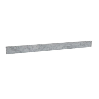 59" x 3.125" White Marble Backsplash for Bathroom Vanity Top