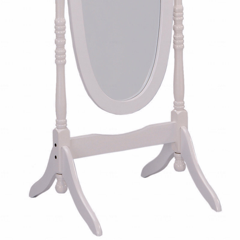 Miroir sur pied 59,25 po, Blanc