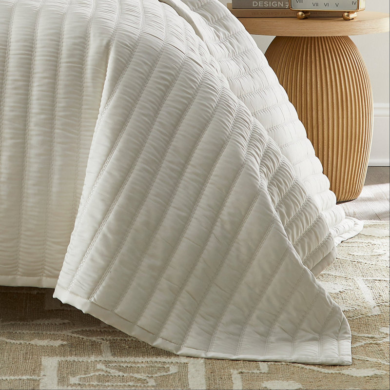 Urban Bamboo Coverlet, Queen Coverlet, Cream