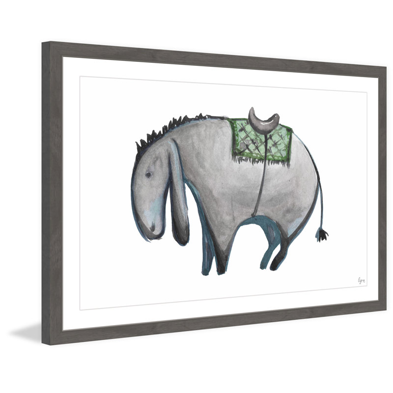«El Burro», reproduction encadrée, H 16 po x l 24 po x P 1,5 po