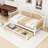 Wood Daybed with 2 Storage Drawers-303299488-303299491