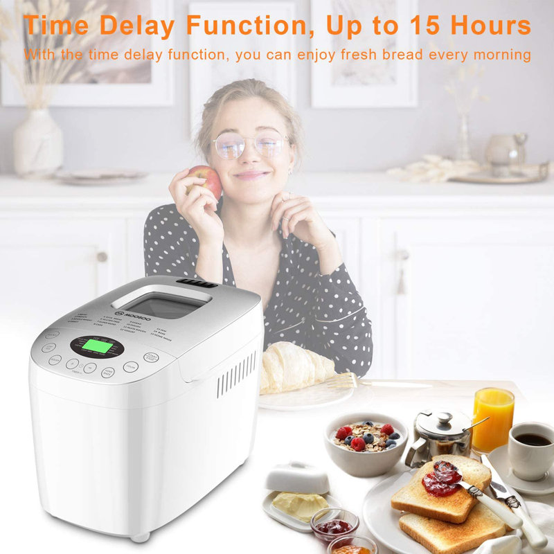 Machine à pain 3,5-en-1 3,5 lb avec retardateur et maintien au chaud
