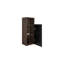 Armoire noire et noyer - élégante et étagère de salle de bain noyer, espace