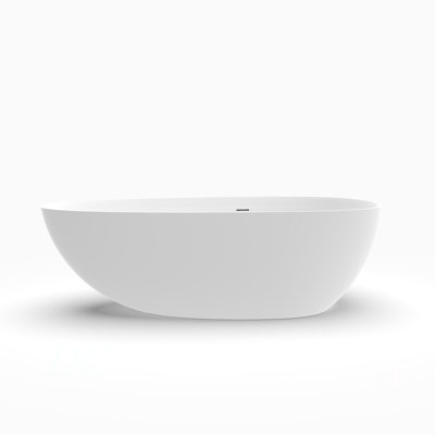 71 Inch Artificial Stone Solid Surface Freestanding Bathroom Bathtub