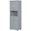 Grande armoire de salle de bain avec panier à linge-1447904855