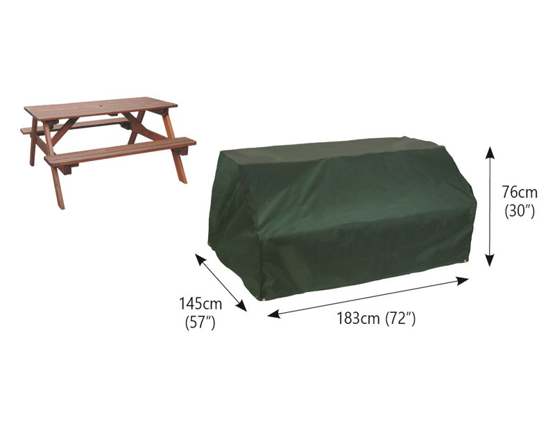 Green Weatherproof Polyester Outdoor Patio Dining Set Cover