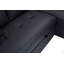 Canapé-lit modulaire en tissu de PVC noir l 84,5 po avec chargeur USB, porte-gobelets, accoudoirs de rangement