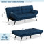 Canapé-lit futon de 71 po avec accoudoirs et dossier réglables, causeuse convertible multifonctionnelle pour salon, appartement, bureau-1693468398-1709616489