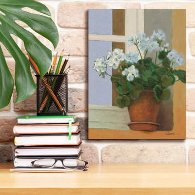 «Creancey Geraniums 2 Light» par Shirley Novak, art mural sur toile
