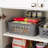 IRIS Medium Plastic Storage Baskets, Gray