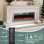 Wall Mounted/Recessed-In Stainless Steel Electric Fireplace-1339682832