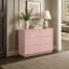 Commode à 6 tiroirs de 118 cm (46,5 pouces) au design ondulé sans poignées, meuble de rangement moderne pour chambre à coucher-828167854