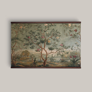 Tapestry, Extra Large Wall Art, Chinoiserie Tree of Life, Wall Hanging