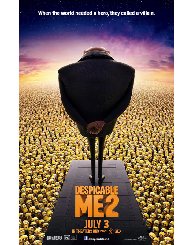 Despicable Me 2, 40" H x 25" W