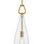 Luminaire suspendu en métal Becca, bronze