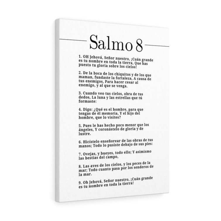 Salmo 23 Impresion De Arte Crist en la Pared Lista Para Colgar in Spanish  Ready