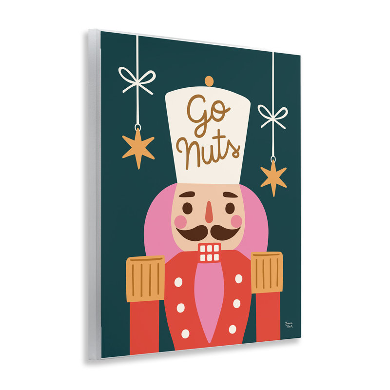 «Go Nuts Nutcracker on Green», plaque murale par Jessica Beck