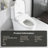 Adjustable Heated Smart Bidet Toilet Seat With Side Knob, Night , And Automatic Nozzle Cleaning - Post Cleaning, Female Massage Functions, Precise Position Adjustment Via Remote, Intelligent