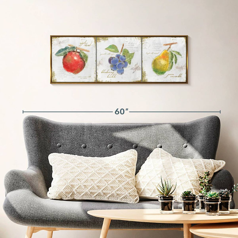Trésors de jardin I, 37" X 13", Floating Frame Gold