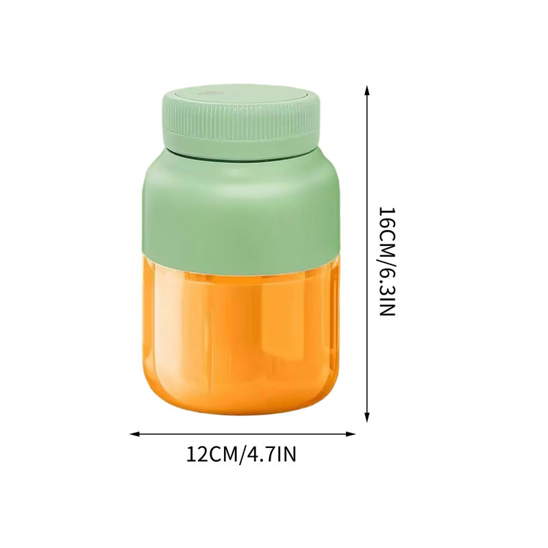 Portable Small Household Juicer Cup, Green,Yellow