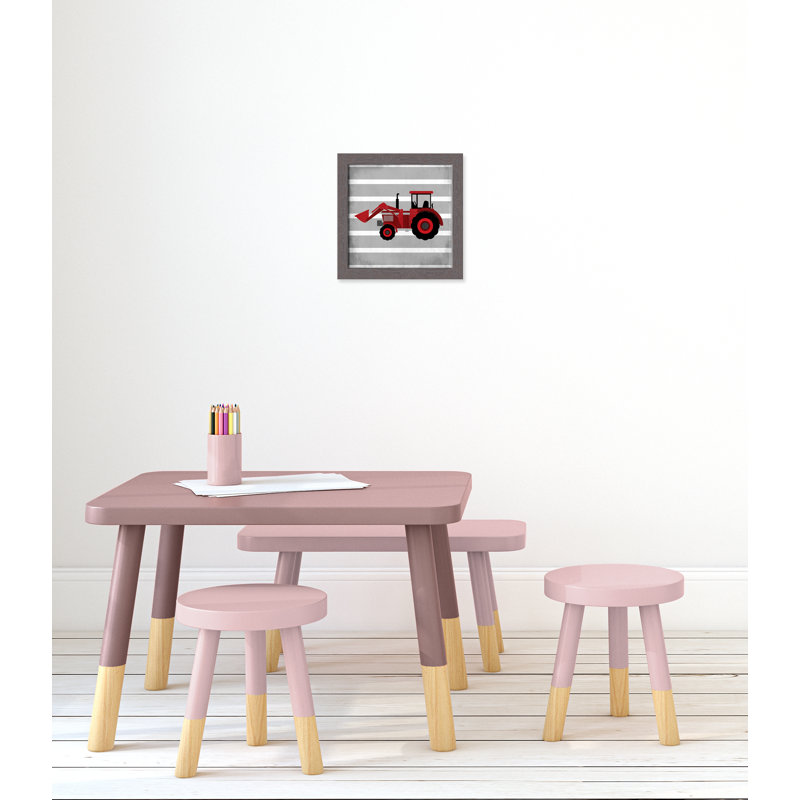 en adhésif rouge 3 pi, H 12 po x l 12 po x P 0,6 po, Encadré plat à grain de bois gris
