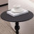 Vintage Metal Round Side Table for Small Spaces