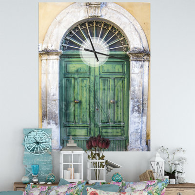 Porte en Sicile - Horloge murale abstraite