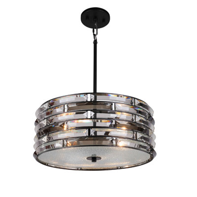 Luminaire suspendu tambour 3 lumières Gunnersbury