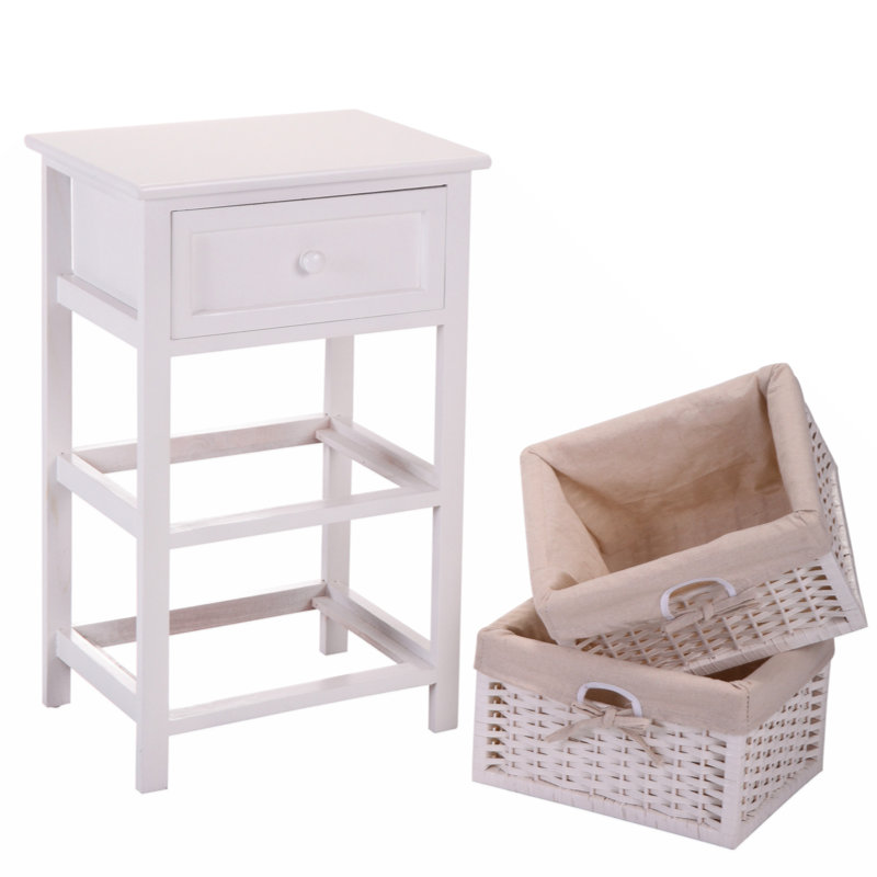 Andreaz 15.7'' W Solid Wood+MDF Nightstand