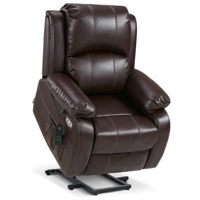 Power Recliner Lift Chair With Massage And Heat, Extended Footrest