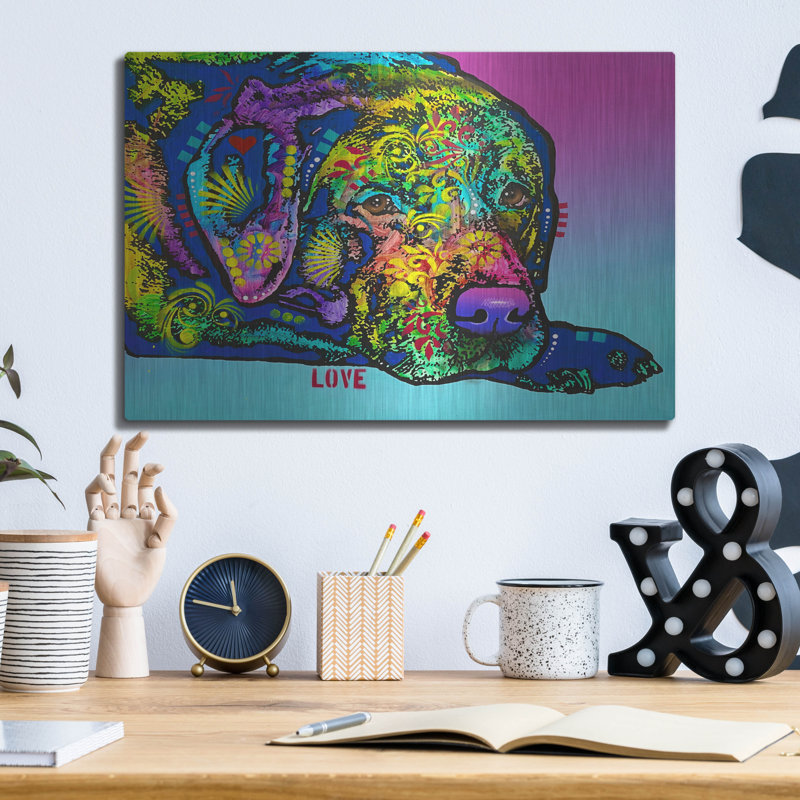«I Love Lazy Us Time» par Dean Russo, H 12 po x l 16 po