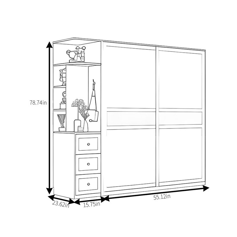 Feuerstein, 79" H x 71" W x 24" D