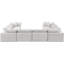 Canapé modulaire réversible en velours de 160 po de large Hutchenson-87141538