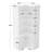 82.6" Corner Bookshelf with Doors, 6 Tier Large Corner Bookcase