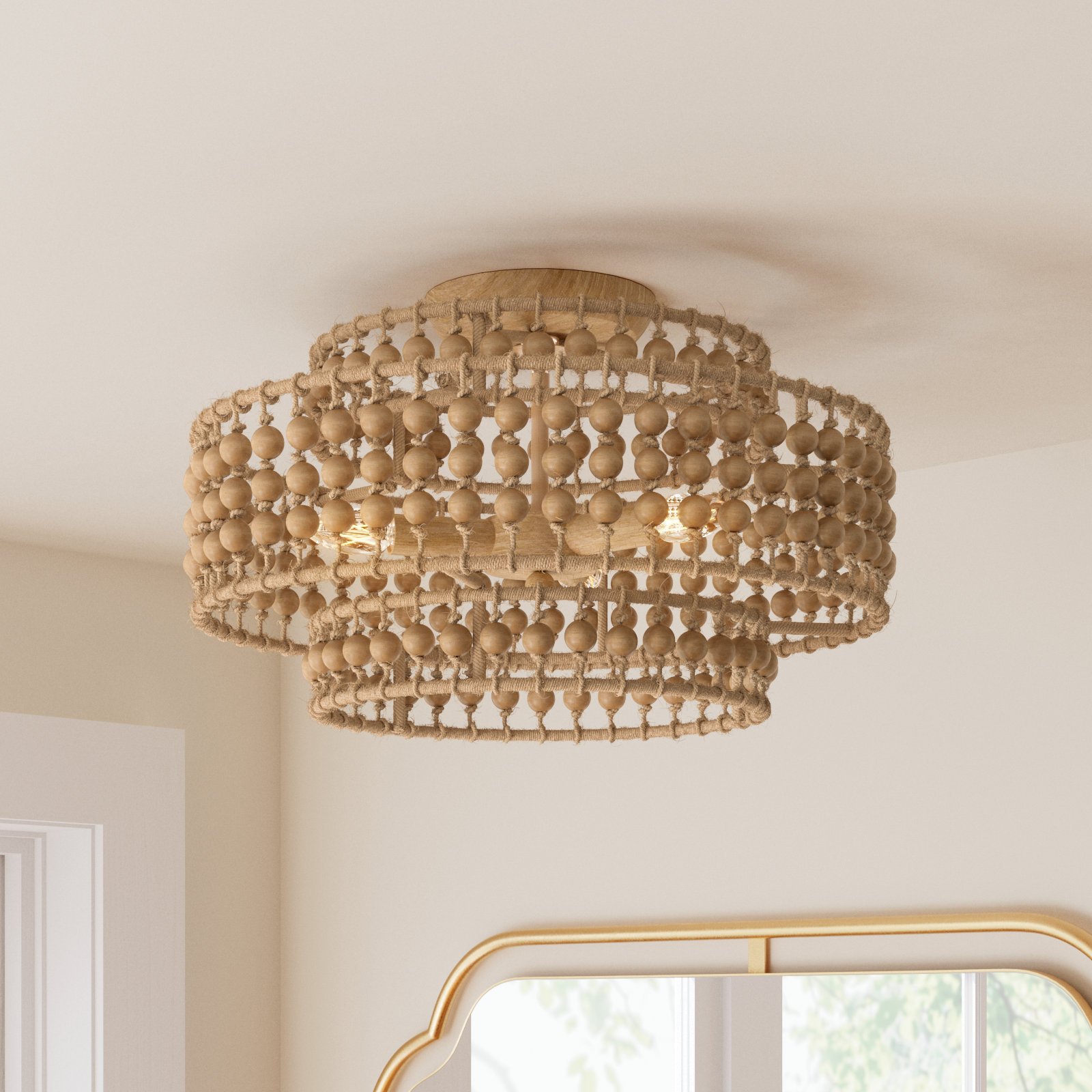 Ana 3 Light Semi Flush Mount