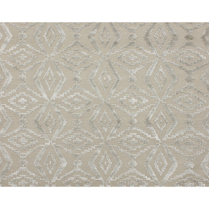 Ikat Area Rug in Grey And Purple, Rectangle 10' x 14'