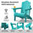 Kahn Folding Adirondack Chair with Cup Holder -903659710