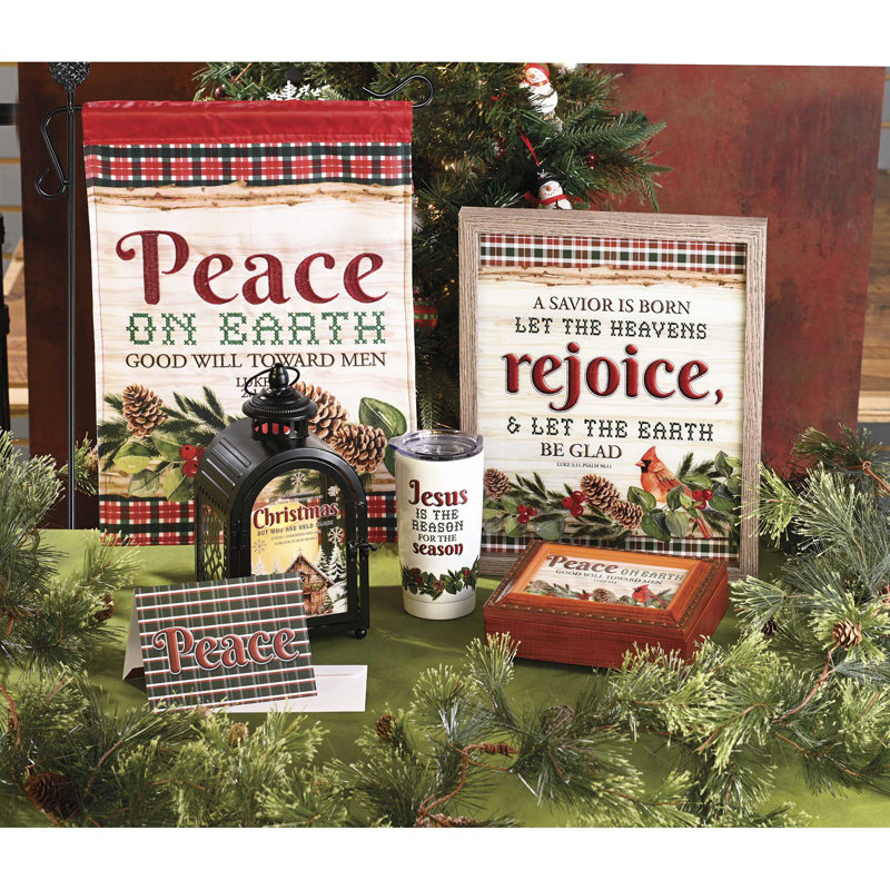 Drapeau Double Applique Plus Peace On Earth