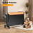 1500 W Electric Ceramic Heater In Black With Tip-over Protection, Remote Control